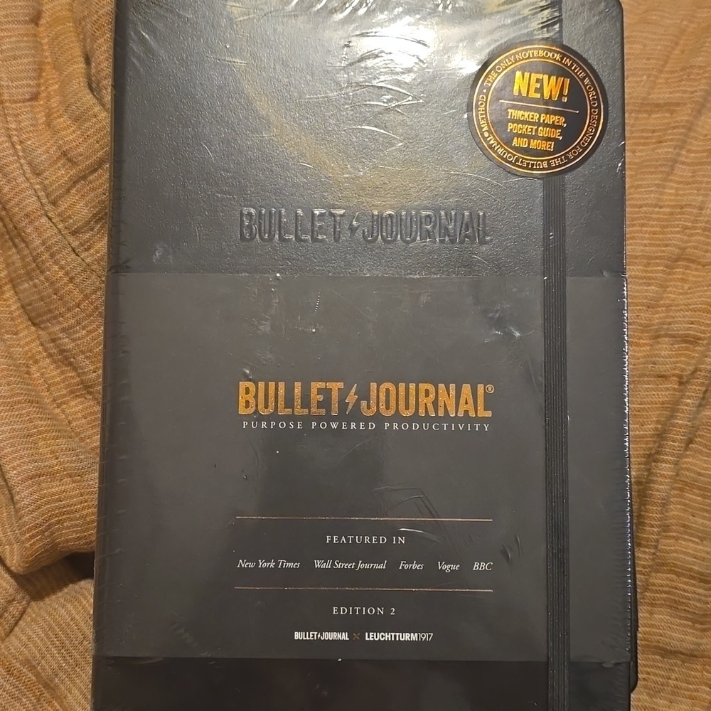 ❤️BUY 5 GET 3 FREE  Bullet Journal Edition 2, Black, Retail  $31.50US